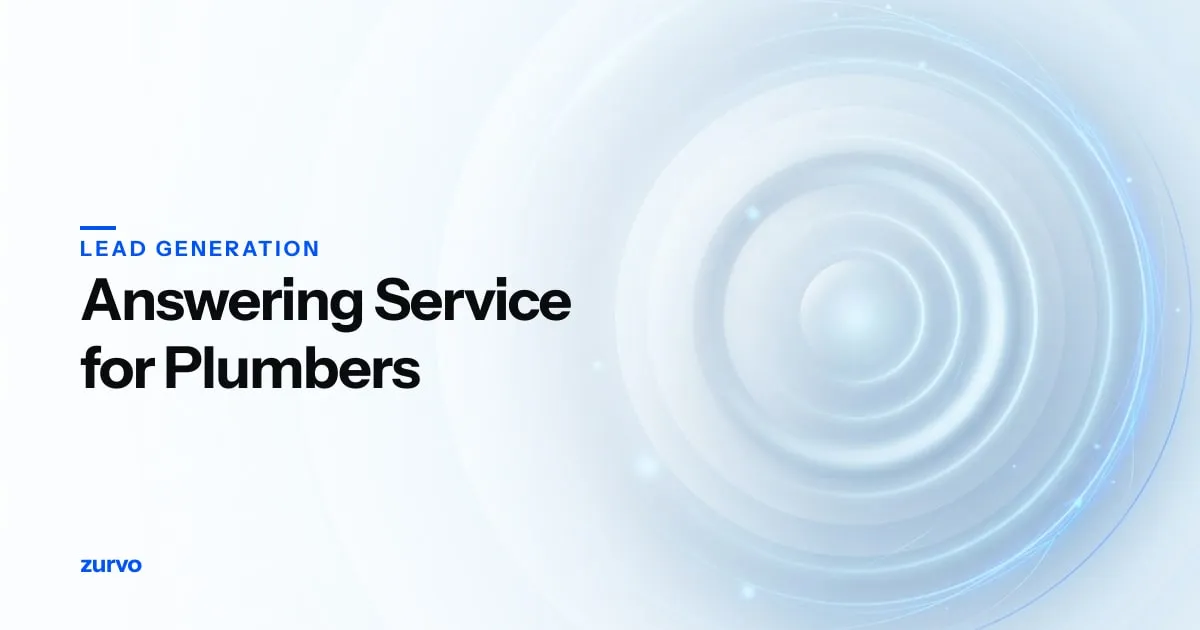 Answering Service for Plumbers: Options, Costs, and the Gap They Don't Cover — Zurvo blog