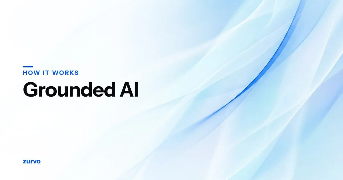 How an AI Support Chatbot Answers From Your Own Content — Zurvo blog